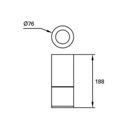 Plafón Tub Big LED 4000K Forlight